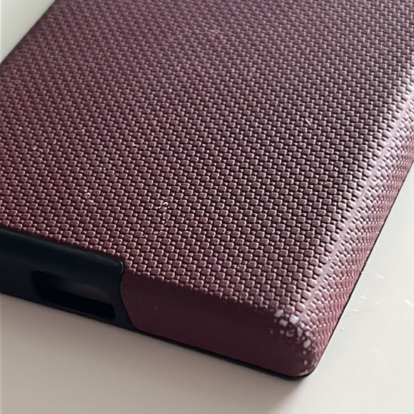 Sony Xperia XA1 Wallet Case, hard shell cell phone back cover, burgundy - Picture 7 of 12